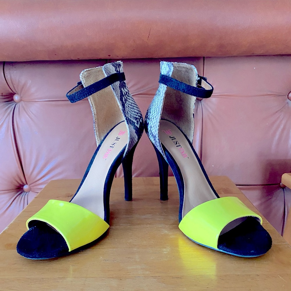 Just Fab Ankle Strap Heels